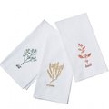 Textrade International Ltd Textrade KT150001TUS 20 x 27 in. Kitchen Towels 6 Piece Set with Embroidery; White & Multicolor KT150001TUS